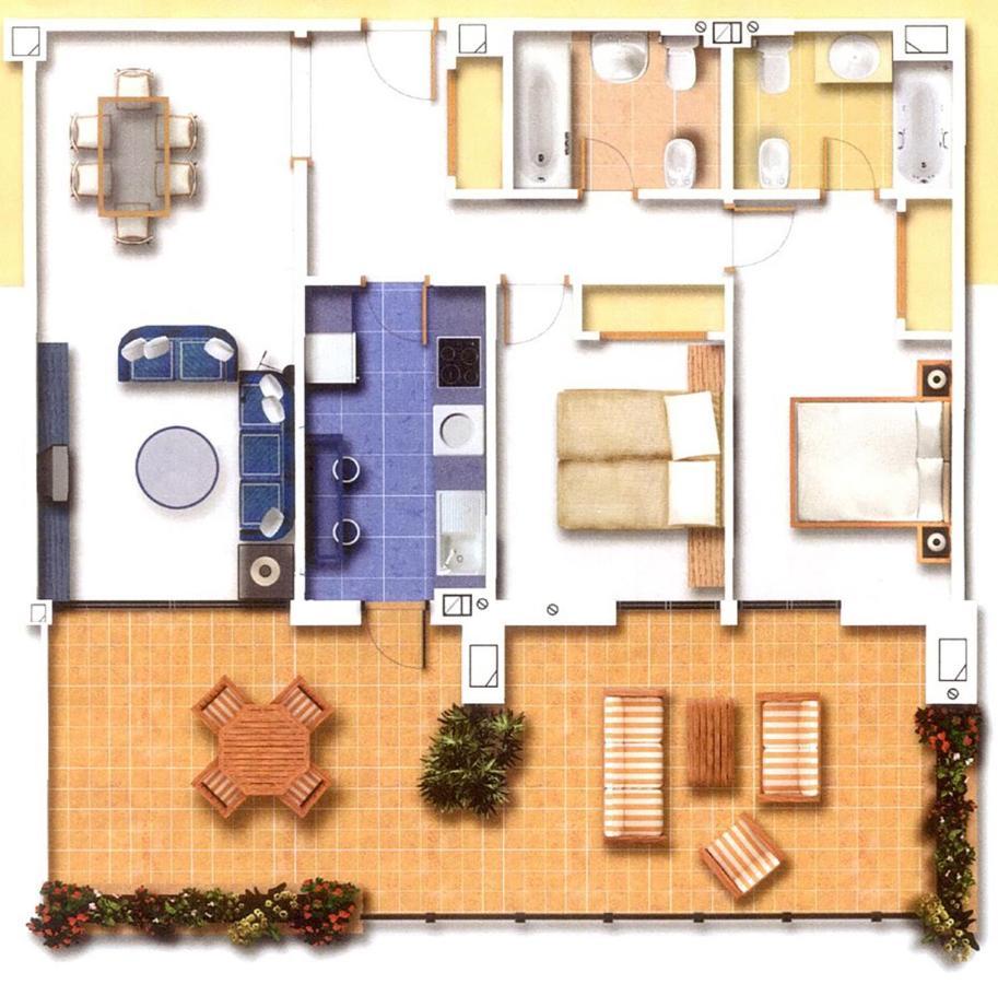 Salinas. Apartment For 4. Terrace/Parking/Pools/Gym/4Mins Beach Estepona Exterior foto